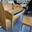 1992 Yamaha M302 oak console piano and bench - Upright - Console Pianos